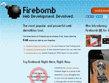 Tablet Screenshot of getfirebomb.com